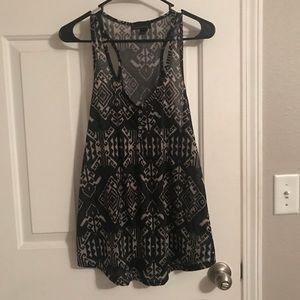 Aztec print racerback tank